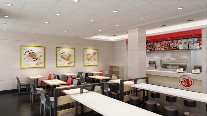 鉅洪裝飾成功簽單永和大王東海廣場(chǎng)店